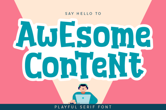 Awesome Content: A Bold Serif Font for Editorial Statements