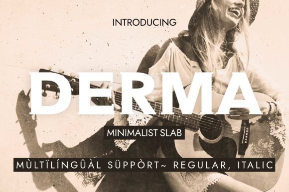 Derma Font: A Bold Slab Serif for Digital Branding