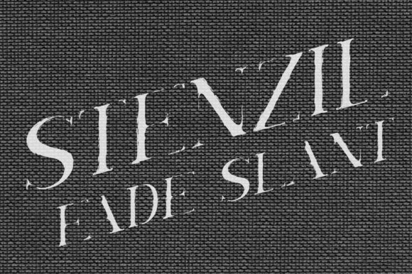 Finding Stenzil Fade Slant in a Modern Web Layout