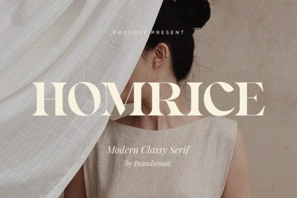 Homrice: A Modern Serif Font for Editorial Elegance
