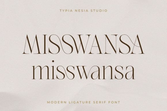 Misswansa: A Modern Serif Font for Creative Makers