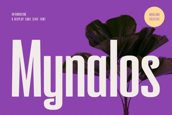 Mynalos: A Sans Serif Typeface Built for Editorial Impact