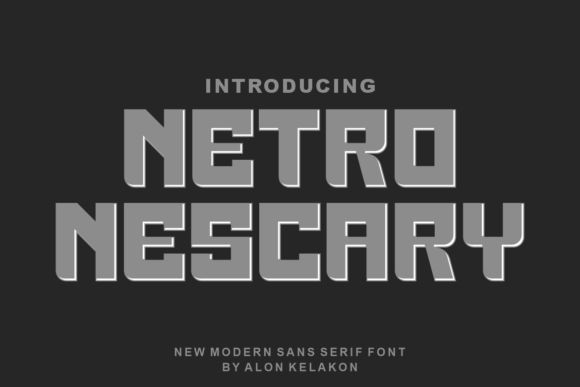 Netro Nescary: A Display Font for Modern Campaigns