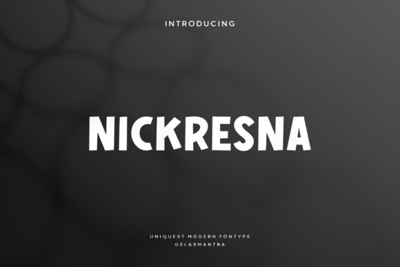 Nickresna: A Typographic Voice for Editorial Personality