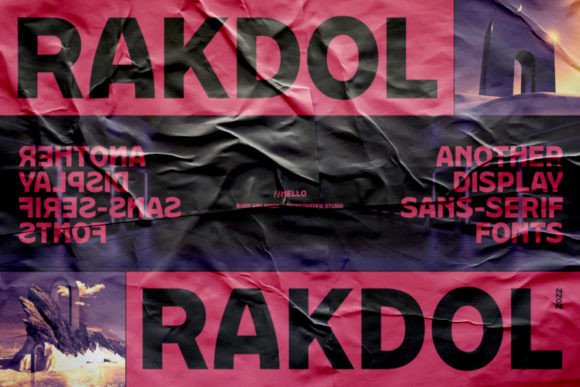 Rakdol: A Sans Serif Font for Modern Crafters