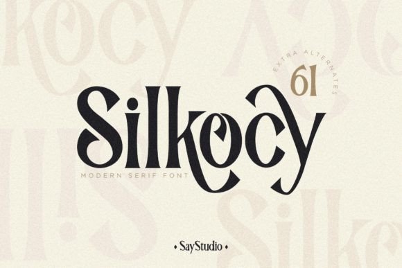 Silkocy: A Modern Serif Font for Maker Projects