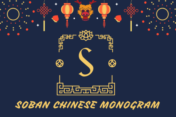 Soban Chinese Monogram: A Campaign-Ready Display Font