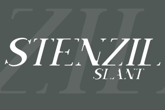 Stenzil Slant: A Bold Font for Modern Digital Projects