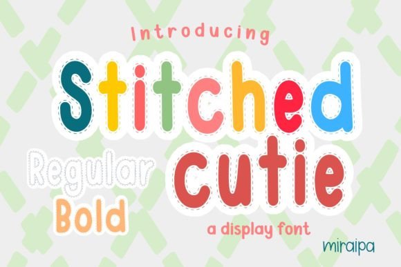 Stitched Cutie: The Decorative Font for Modern Visual Campaigns